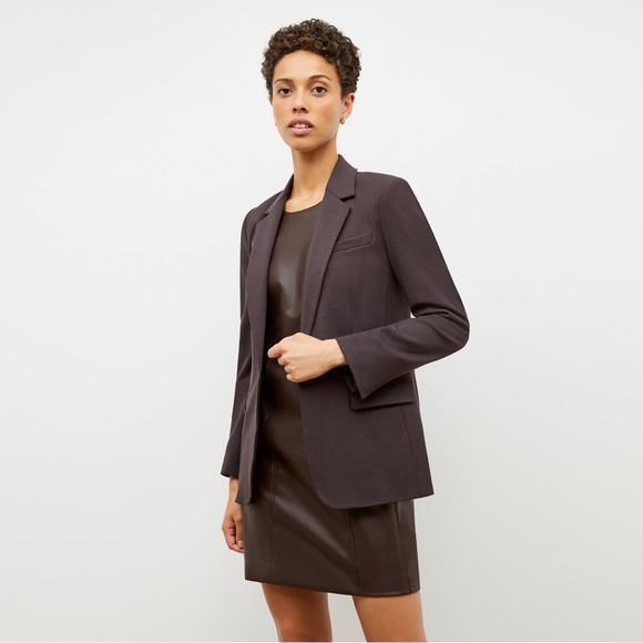 MM Lafleur Yiyan Haze Wool Twill Blazer Size 8